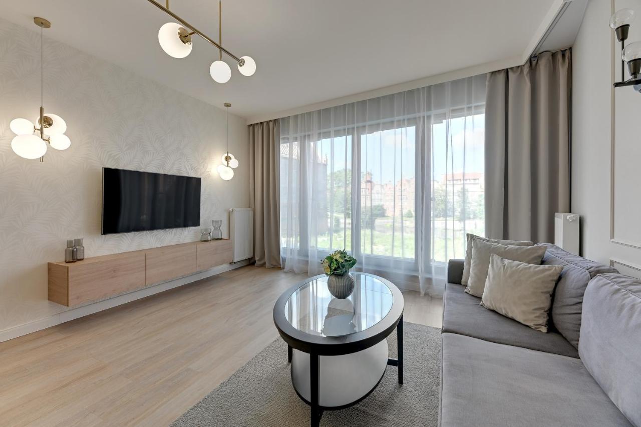Grano Residence Riverview - Pool, Gym & Spa By Downtown Apartments Gdansk Bagian luar foto